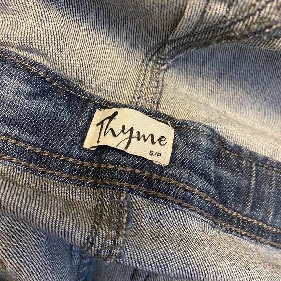 Thyme Maternity denim adjustable overalls sz Small - Picture 4 of 4